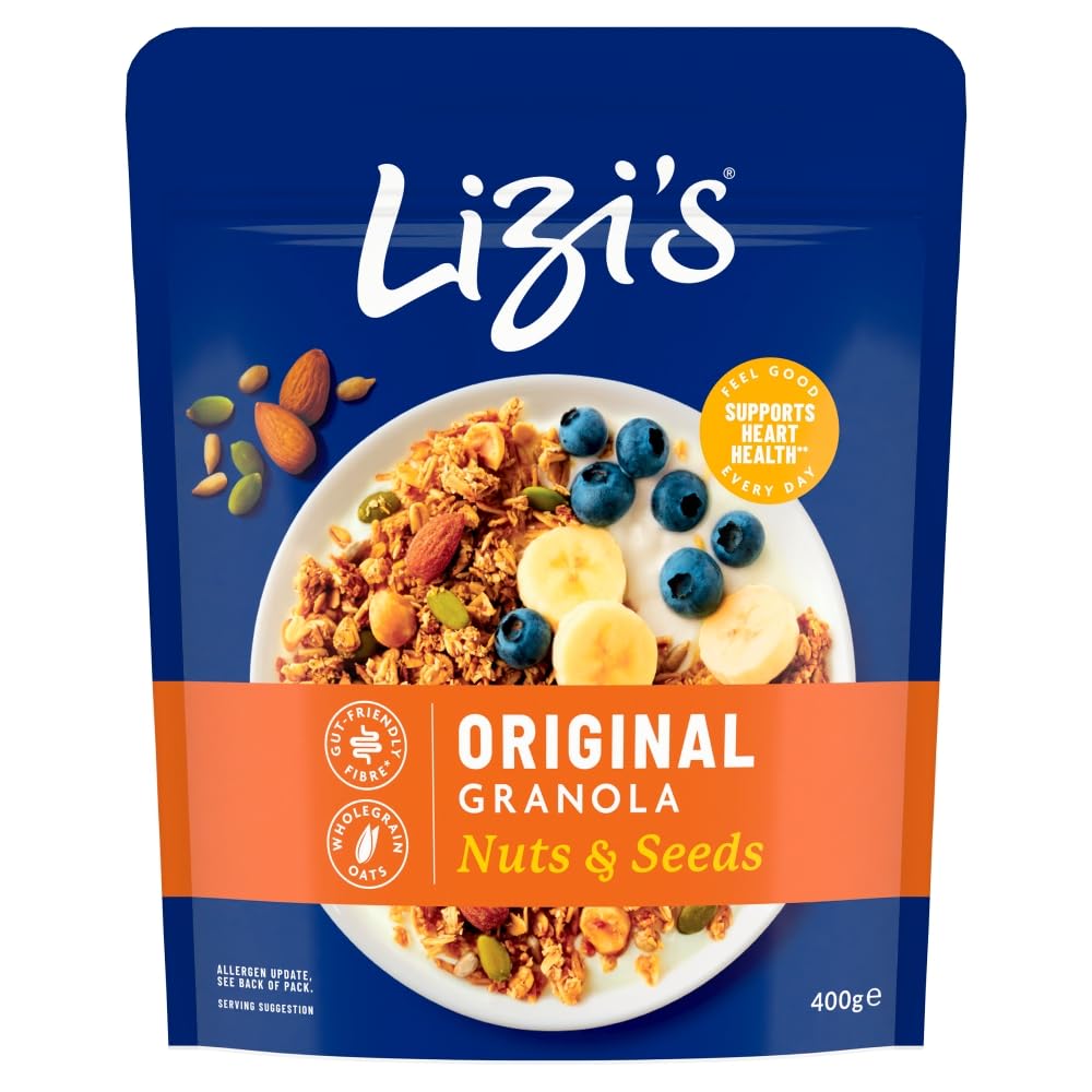 Lizi's Light/Black Original Granola Nuts & Seeds - 400G