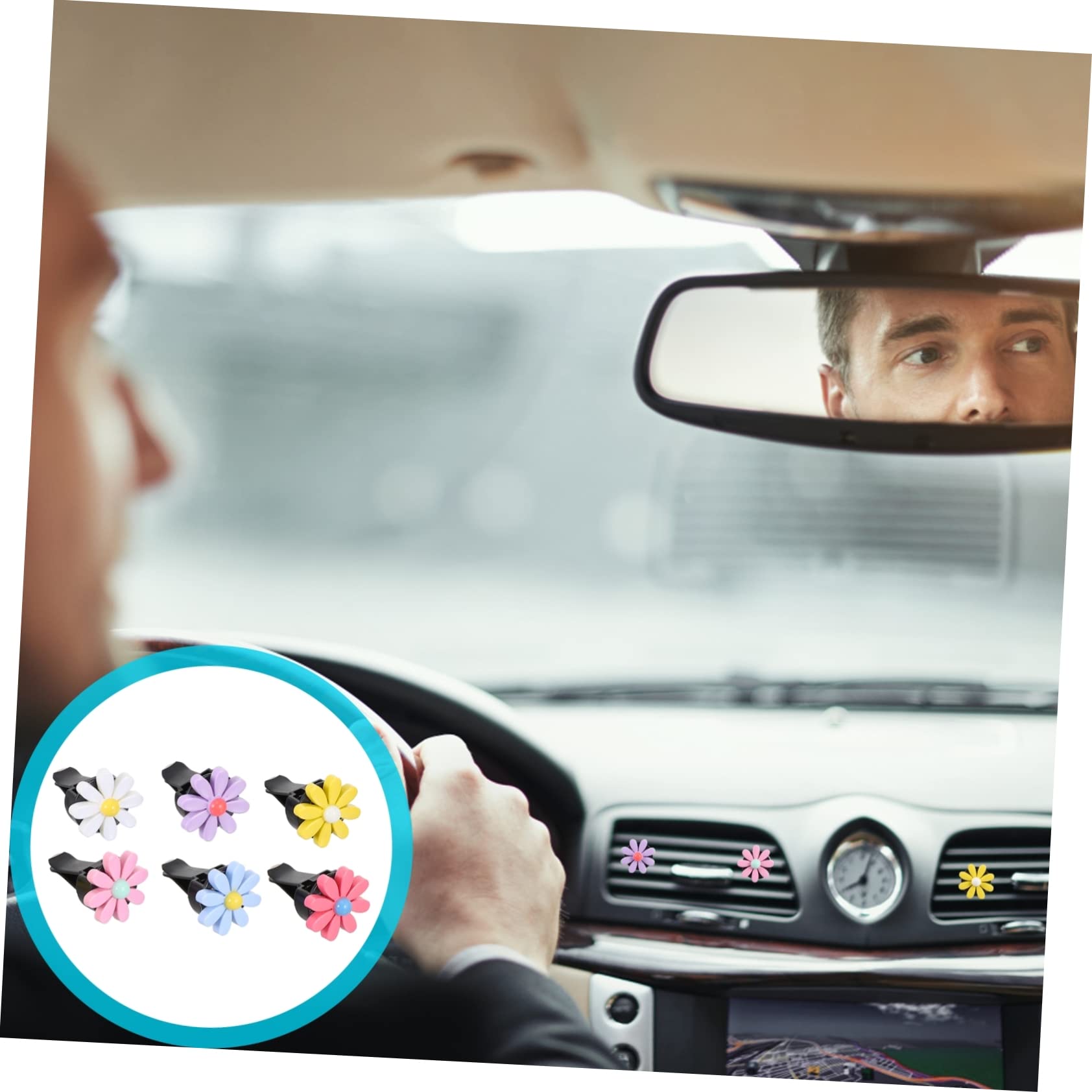 VALICLUD 30sätze Blumen Auto Duftclip Teiliges Elegante Aromatherapie Lüftungsclip-dekoration Für Damen Installieren Für Auto-innenräume Büro Und Wohnräume