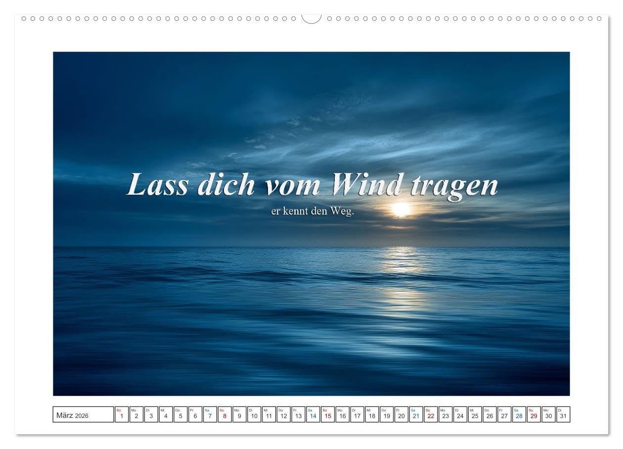 Frei wie das Meer (hochwertiger Premium Wandkalender 2026 DIN A2 quer), Kunstdruck in Hochglanz: Der Kalende fängt das ein, was wir am Meer so lieben die ans Herz gehen. (CALVENDO Gesundheit)