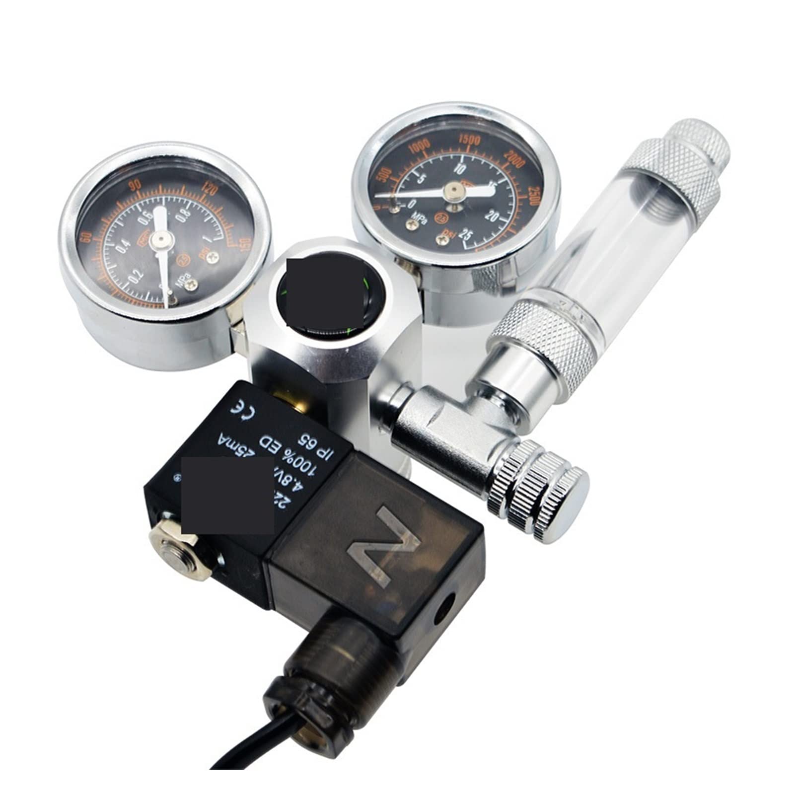 Wskaźnik regulatora CO2 Akwarium CO2 Regulator magnetyczny elektromagnedowy zawór zwrotny Rośliny akcesoria akcesoria DIY CO2 Zestaw generatora reaktora systemu sterowania dla piwa domowego z beczki (