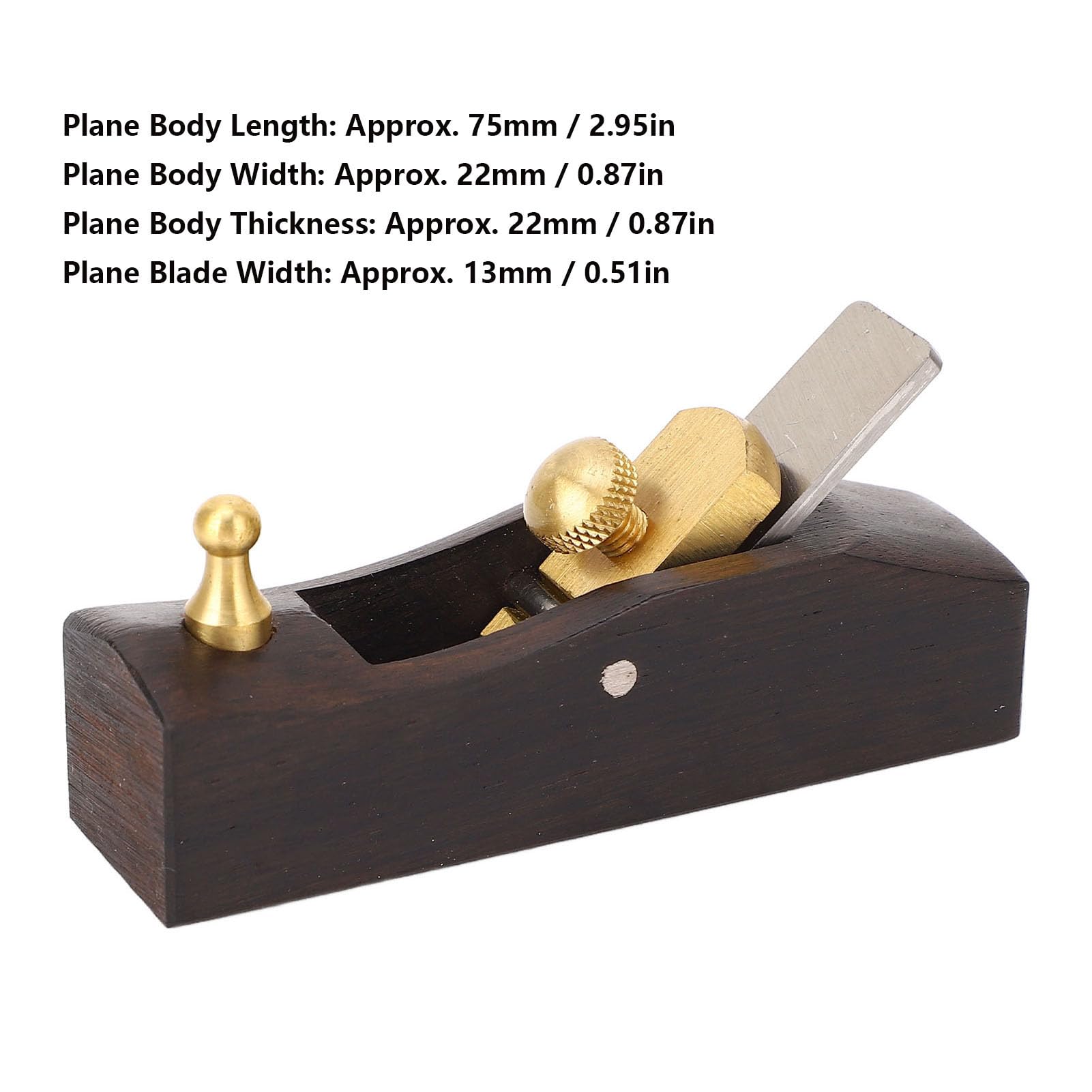 Mini Planeur en Bois, Planeur Manuel du Bois Planer Plat à Fond Plat Plan de Coupe de Bord de Travail du Bois, pour le Lissage de la Chanfreinage Bois Bois