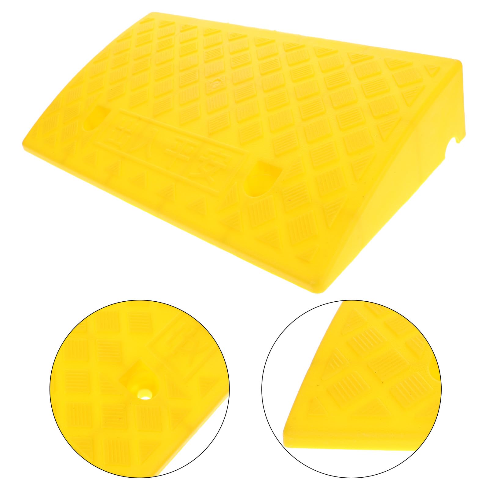 PLAFOPE Rampa Tamaño Plástico Portátil para Coches de Antideslizante, Resistente Presión 50x27x9 Cm y Sillas de Ruedas Adecuado para Entradas y Escalones