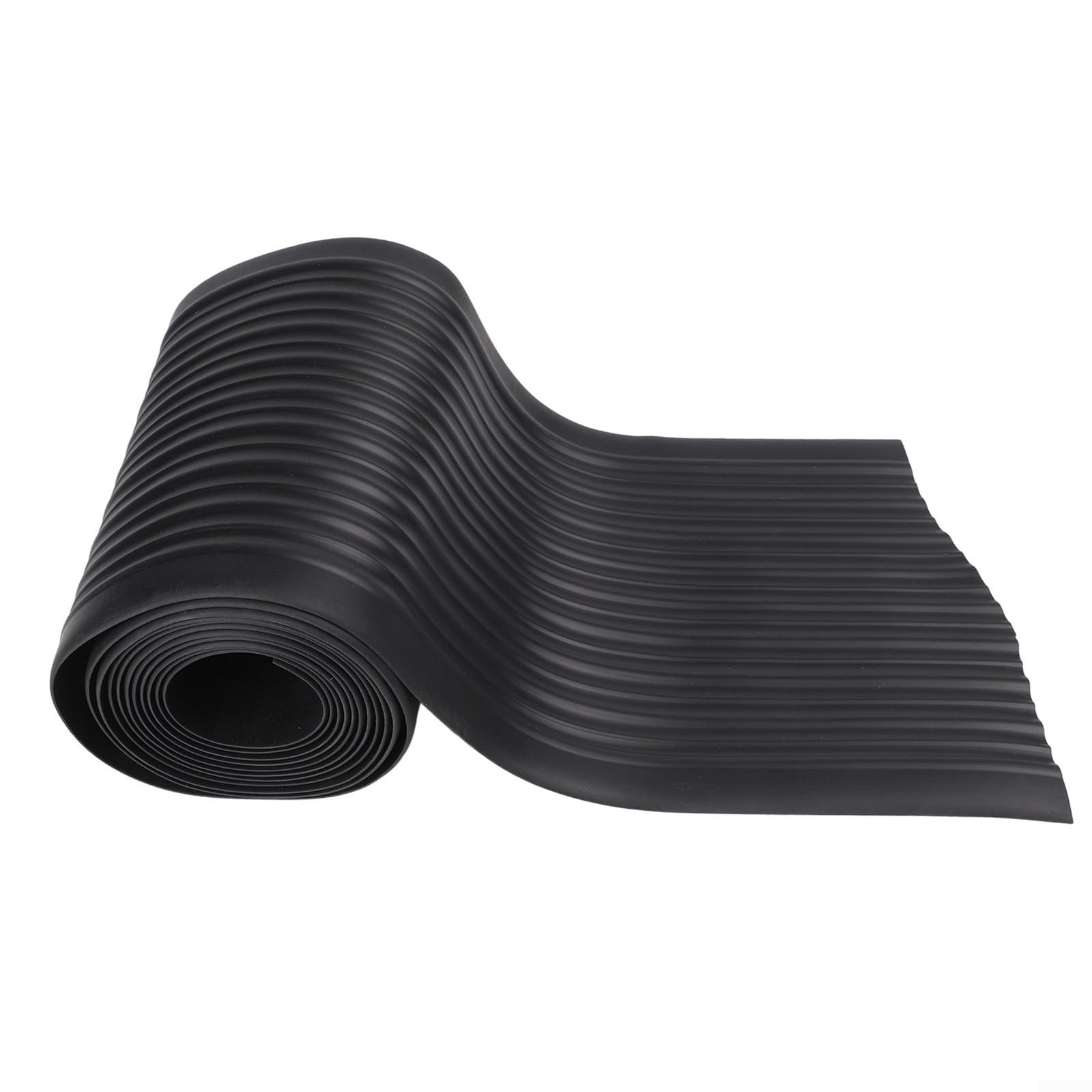 Tiras de goma inflables para barco, 5 m x 20 cm, tira protectora para kayaks, botes inflables y barcos de pesca, resistentes a pinchazos, elásticos, color negro