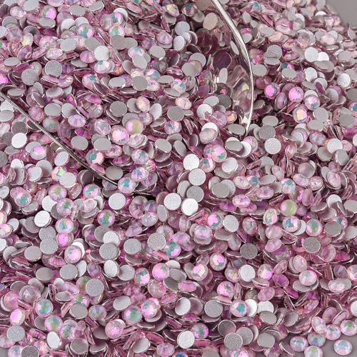 Image of Flatback Rhinestones Crafts 6.5mm SS30 Pinkish Crystal 288pcs
