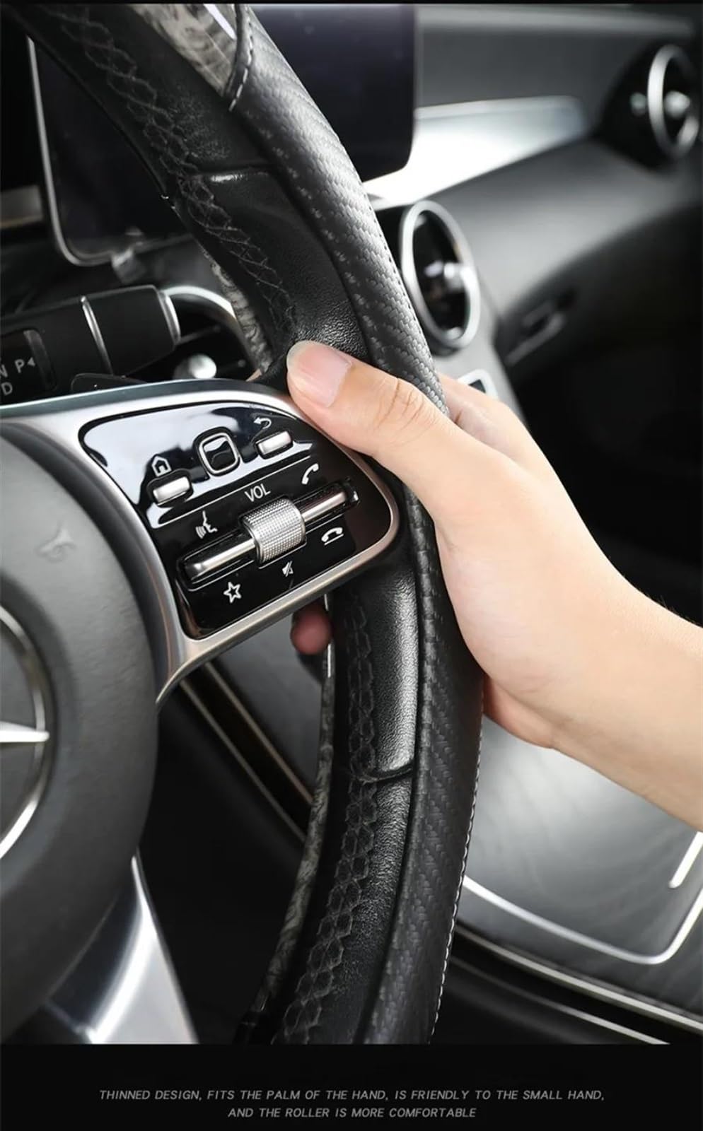 EGNMCR Housse De Volant De Voiture Avec Cuir Diamants Quatre Saisons Antid Rapante Mode Mignonne Housse De Volant Int Rieur De Voiture