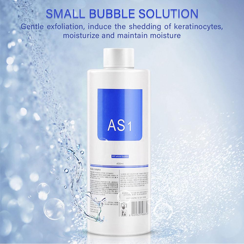 Aquafacial Lösungen für Professionelle Aqua Facial Geräte, AS1 SA2 AO3 Aqua Peeling Lösung, Aqua Peeling Serum Gesichtsbehandlung, Reinigend & Peeling – 400 ml (3 Flaschen)