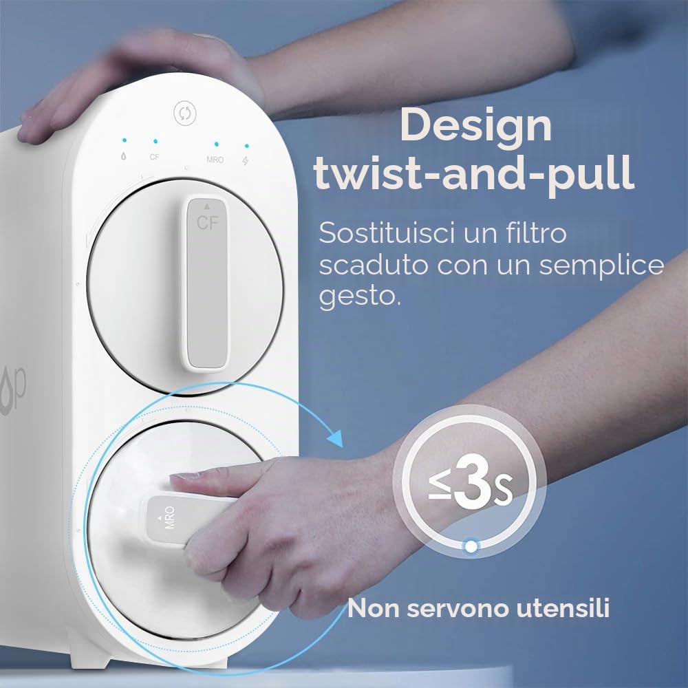 Waterdrop WD-G2MRO Filtro, Durata 2 Anni, Sostituzione per WD-G2-B, Sistema ad WD-G2-W Osmosi Inversa