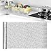 QUCUMER Aluminio Adhesivo Cocina 40x500cm Protectores de Cocina de Aluminio Pegatinas a Prueba de Aceite de Cocina Protector Aluminio para Cocina Papel Aluminio para Pegar en Cocinas para Muebles