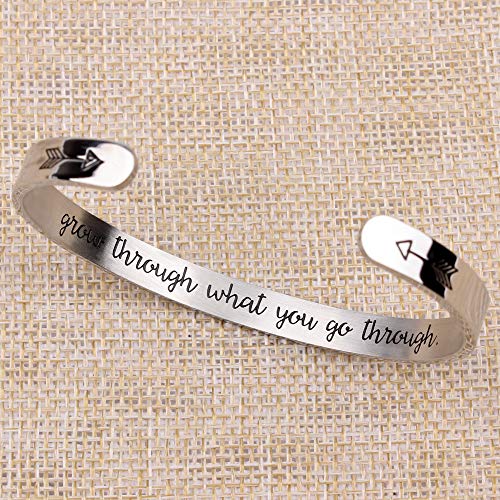 Btysun Bracelets for Women Mothers Day Bracelet Gifts from Daughter Inspirational Gifts for Women Graduation Gifts for Her Motivational Birthday Cuff Bangle Friendship Personalized Mantra Jewelry…
