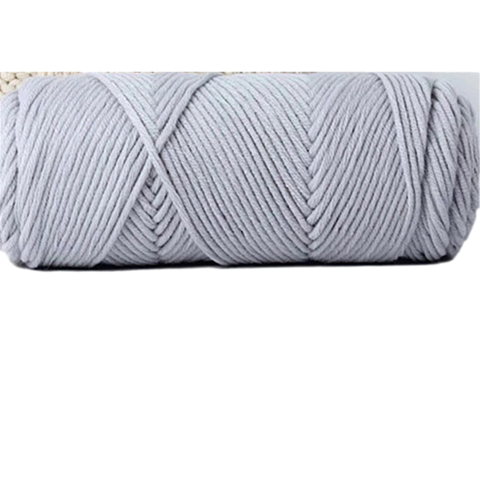Jazuaiao Hand Knitting Wools Crochet Yarn Weave Thread Sweater Soft Silk Milk Cotton Thick Knitting Scarf Crochet Wool for Crocheting