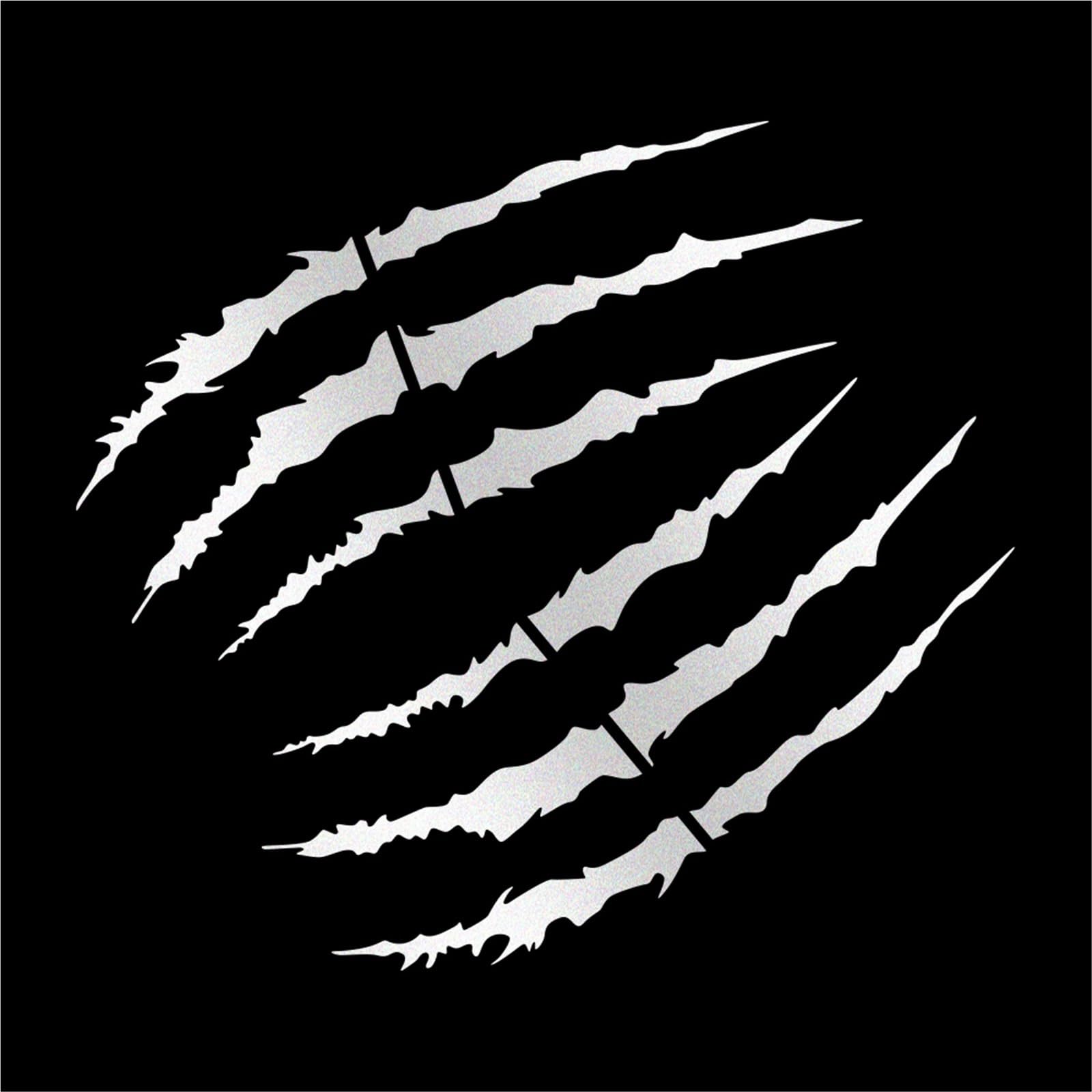 HAfgDJ Motorcycle Sticker Claw Scratch Reflective Car Motorbike Helmet Creative Decal Accessories for Y&amaha