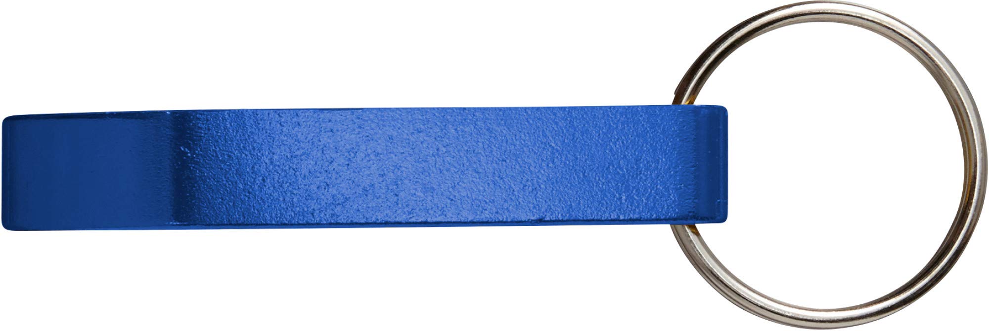 50 Stück Schlüsselanhänger Flaschenöffner BASIC aus Aluminium inkl. Gravur graviert mit Schlüsselring Gravur/graviert viele Farben (blau)
