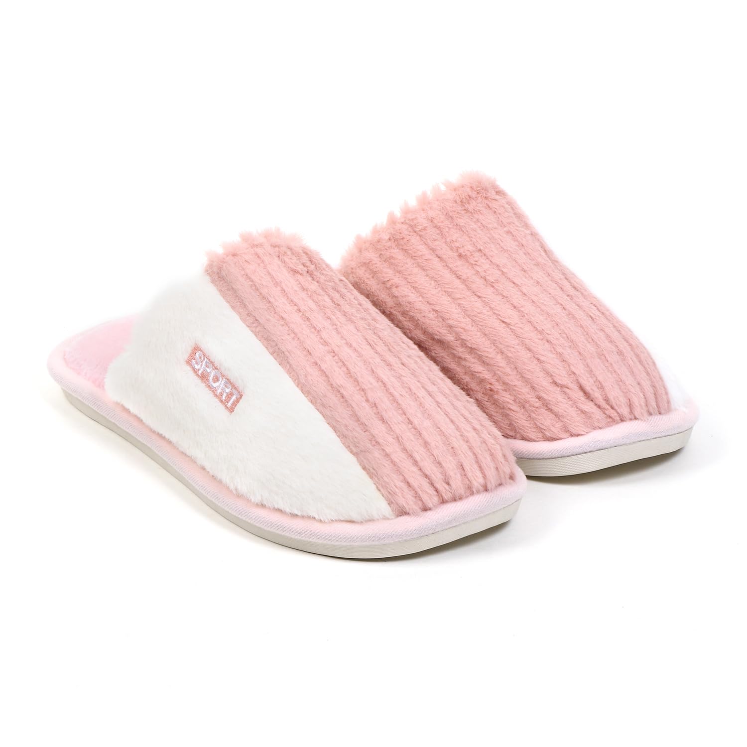 Winter Slipper for Men and Women Flip Flop Indoor Slides Soft Fur Closed Toe Home Slipper for Badroom (Pink, numeric_5) (B0CG24DJ8X) Amazon Price History, Amazon Price Tracker