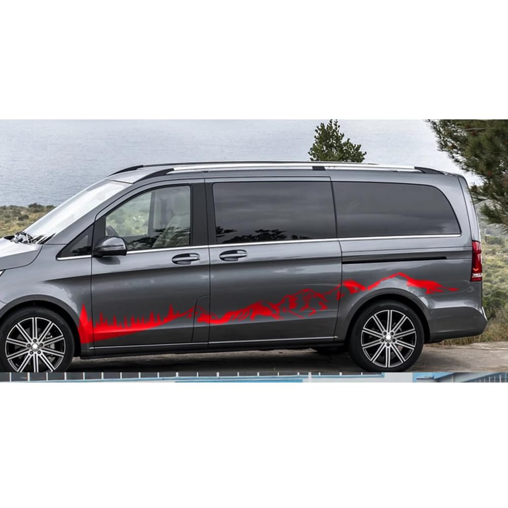 Lote de 2 Pegatinas, para Coche, para Mercedes Benz Vito Clase V W447 Viano W639, calcomanías de Vinilo con gráficos DIY, para Furgonetas Camper, Accesorios de Tuning.
