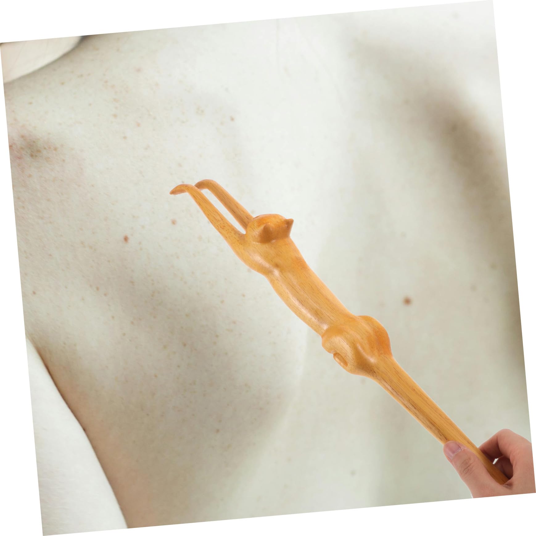 COLLBATH Rückenkratzer Aus Naturholz Mit Langem Griff Katzenkrallenform Juckreizlinderung Rückenmassagegerät Für Damen Und Herren Vielseitig Einsetzbar
