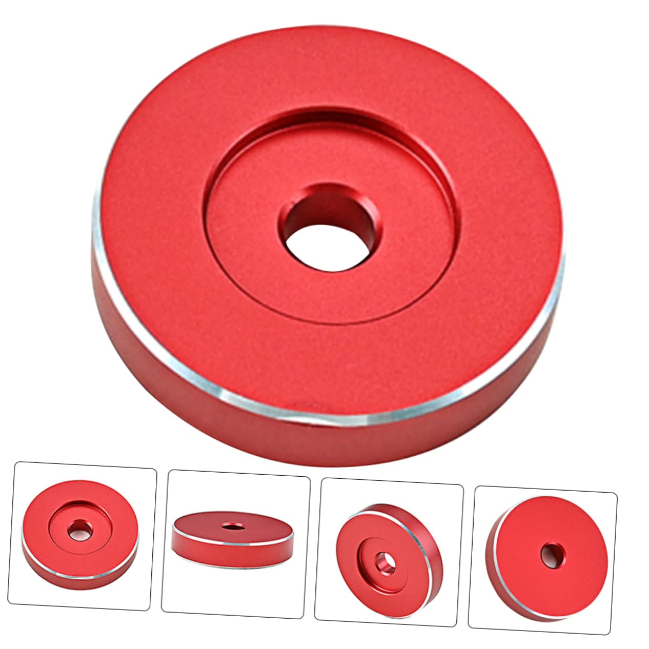 Gadpiparty 5pezzi Adattatore Per Giradischi Alluminio Compatibile Con Dischi Vinile Design Portatile e Facile Da Pulire Alta Stabilità e Durabilità Per Collezionisti Di Dischi