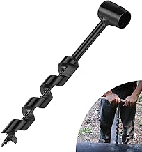 Manual Bushcraft Wood Drill, Diameter 25 x 230 mm, Bushcraft Drill Multifunctional, Wood Drill Scotch Eye, Hand Drill Wood for Woodworking, Outdoor Survival, Camping, Bushcraft Work