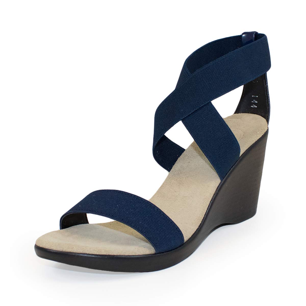 Harbor Cork Wedge Heel - Navy - Size 5 - by Charleston Shoe Co.