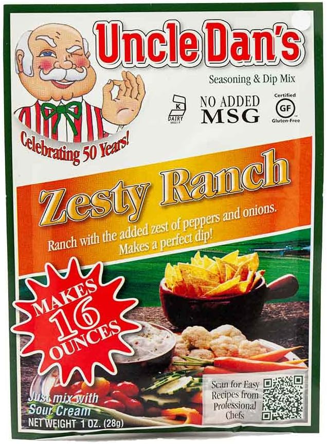 Uncle Dan's Zesty Ranch | Singles Packet – 1 oz (Pack of 1)
