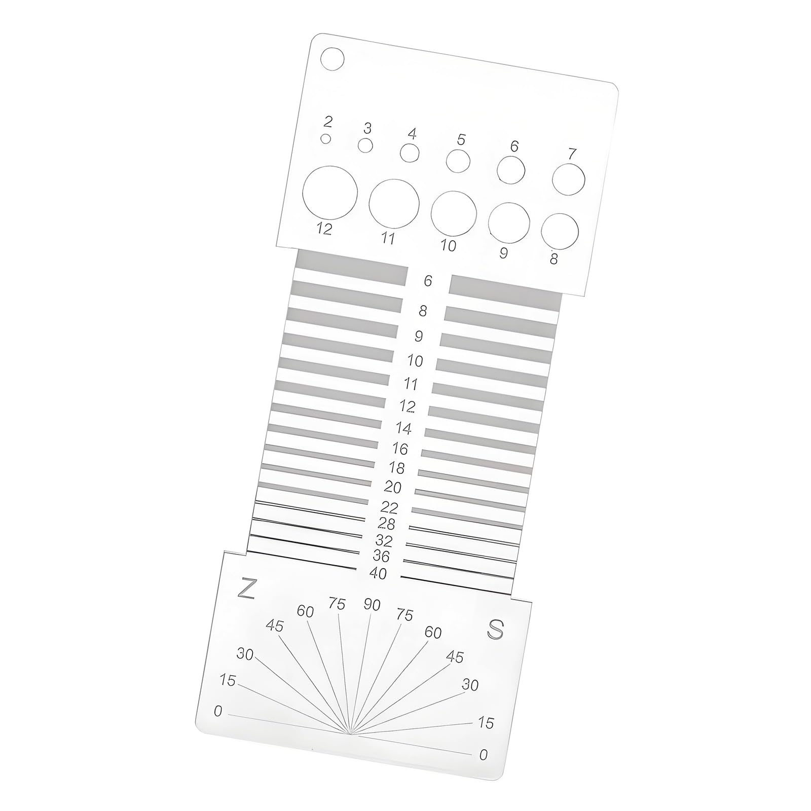 Avejjbaey Multipurpose Acrylic Swivels Ruler for Fabric Cutting and Pattern Making Accuracy Measuring Ruler