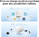 Aqara Presence Sensor FP300 Wireless 5-in-1 Motion Sensor with mmWave, PIR, Light, Temperature & Humidity Detection, Thread & Zigbee, Supports HomeKit, Home Assistant, Alexa, Google Home - 5