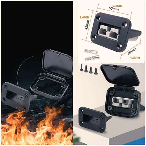 Miniatura 10 de Anderson - Cable de alimentación de 50 A para refrigerador de 12 voltios, refrigerador, refrigerador, refrigerador, portátil, compresor eléctrico