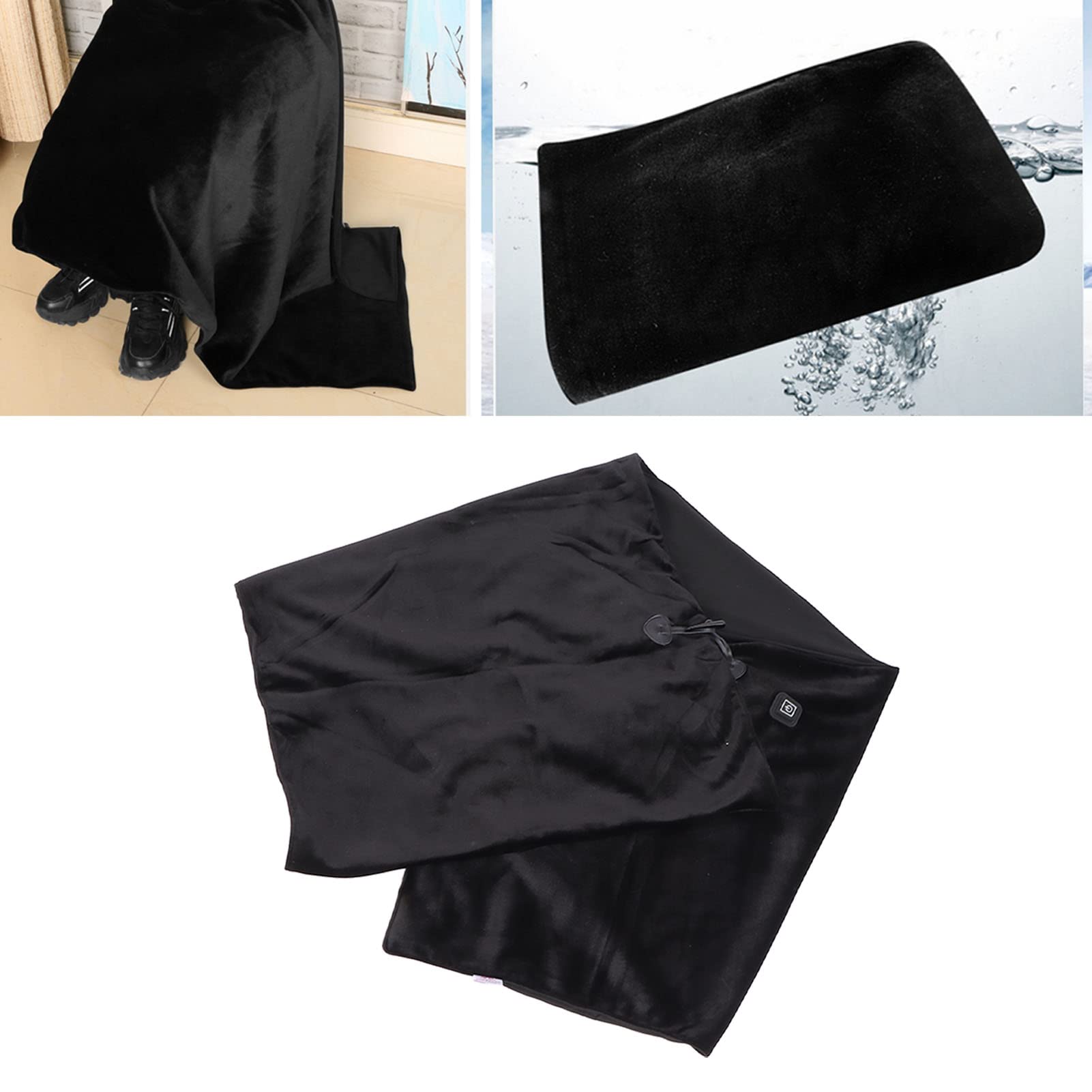 Coperta Riscaldata Elettrica con 3 Livelli di Temperatura Scialle Riscaldante in Cashmere per Ufficio Casa 160x58 cm Patch Termica con Riscaldamento a Infrarossi Lontani e