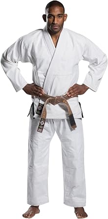 Plain BJJ Gi - Unisex Brazilian Jiu-Jitsu Gi - 100% Finest Pre Shrunk Cotton 420 GSM Pearl Weave Material
