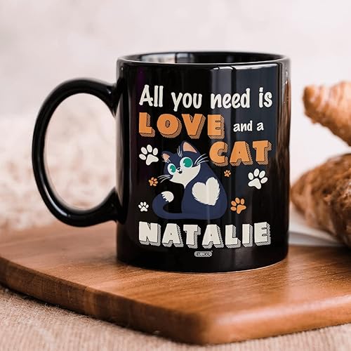 Vista 12 de CUBICER Taza de café de cerámica blanca personalizada, con nombre personalizado, divertidas tazas novedosas con refranes, onzas, regalos de Navidad