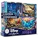 Ceaco Thomas Kinkade The Disney Collection 4 in 1 Multipack Cinderella, The Lion King, Mickey and Minnie Mouse, The Little Mermaid Jigsaw Puzzles, (4) 500 Pieces