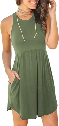 Miniatura 4 de HiMONE Vestidos de Vacaciones para Mujeres 2025 Vestido de Verano Vestidos Casuales de Verano para Mujeres Vestidos Casuales de Playa Petite