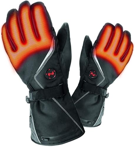 Fieldsheer Mobile Warming - Guantes térmicos con batería eléctrica recargable, guantes impermeables para pantalla táctil, para ciclismo,
