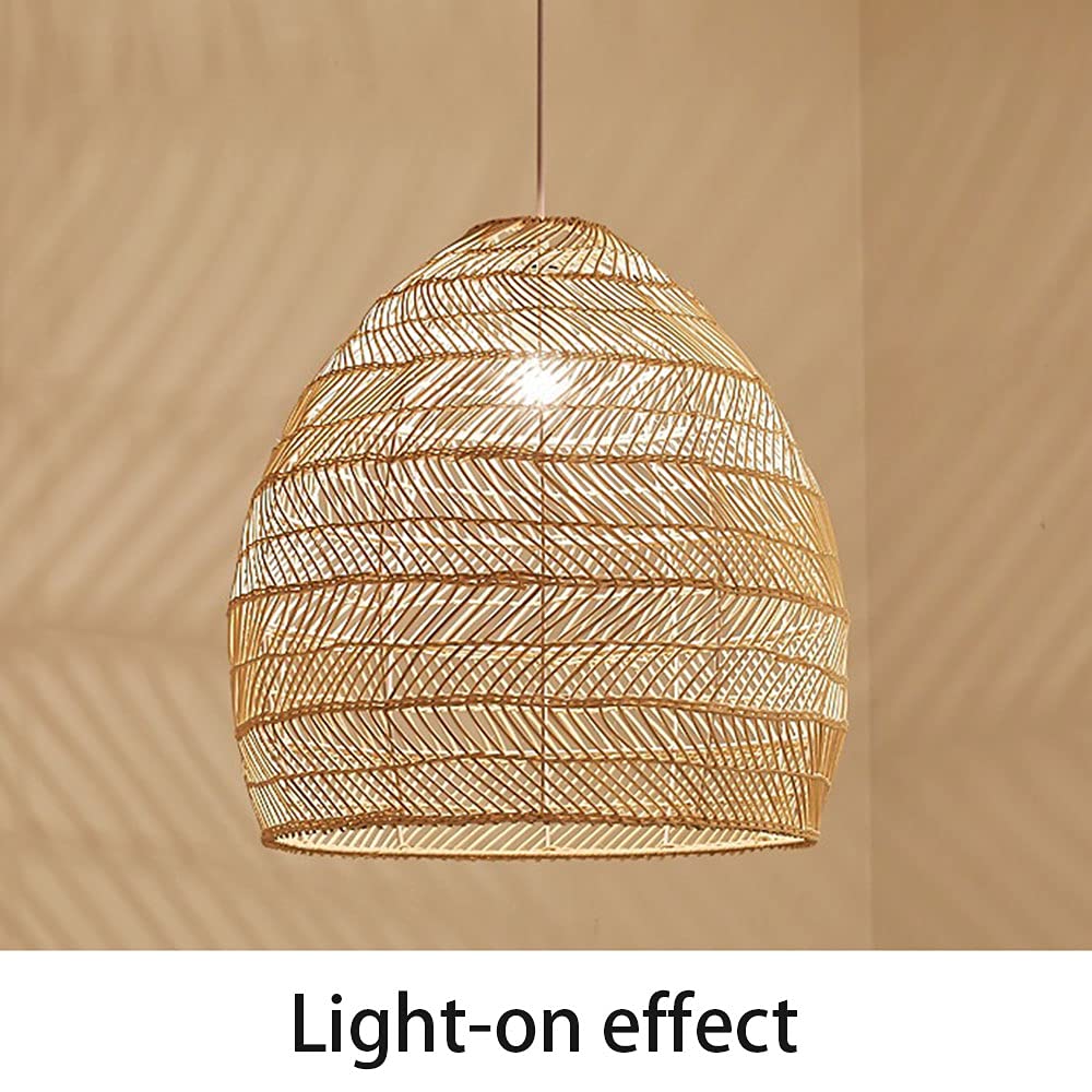 Sospensione in Rattan • Illuminazione Italia