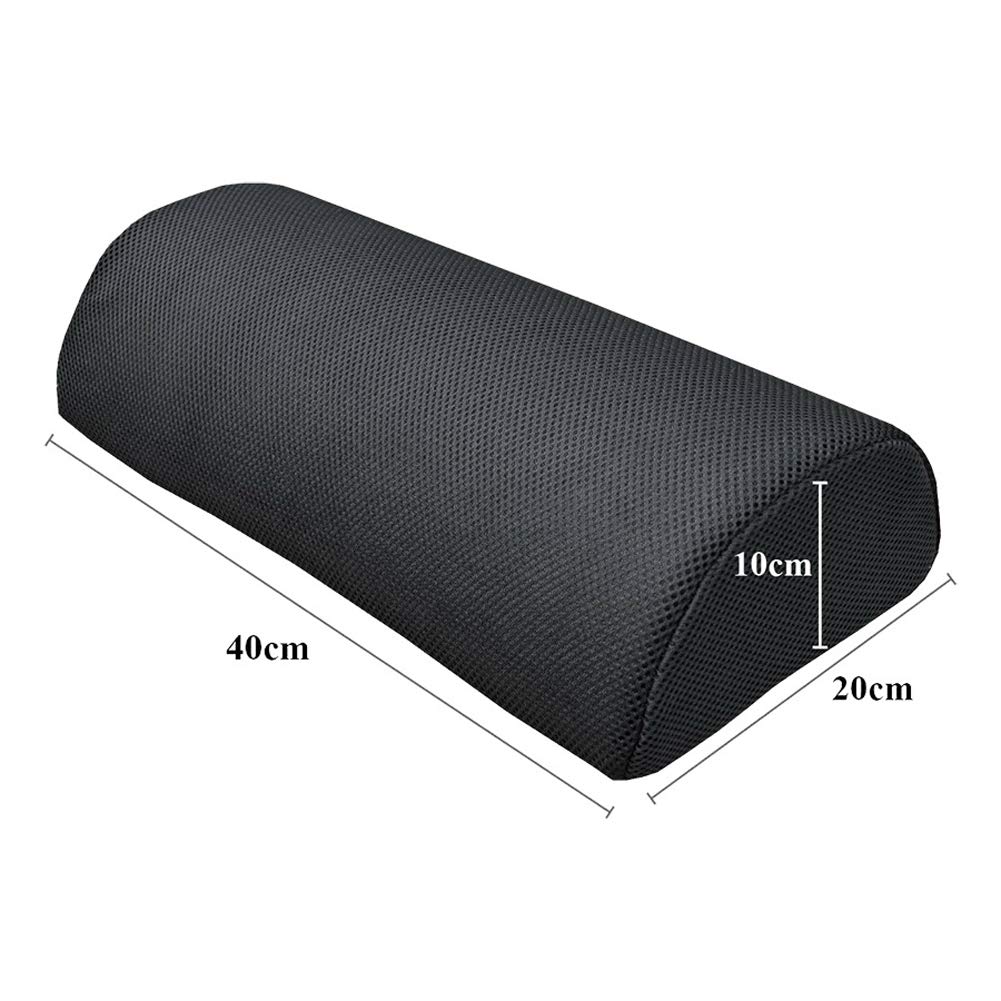 Poggiapiedi ErgoMemory Cotone Con Massaggio – Altezza Regolabile 5 Cm – Nero