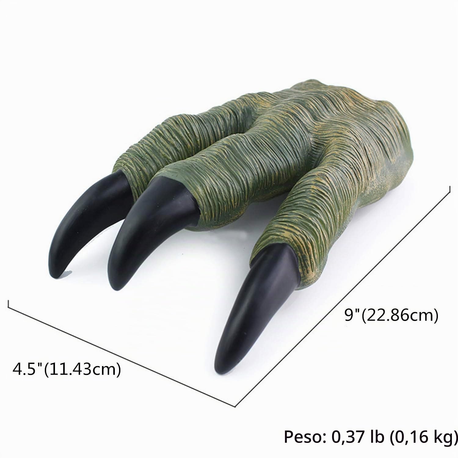 Ulalaza 1 paio di artigli di dinosauro Dino Cosplay Guanti per zampe Accessori per costumi per Velociraptor Fai finta di giocare per feste