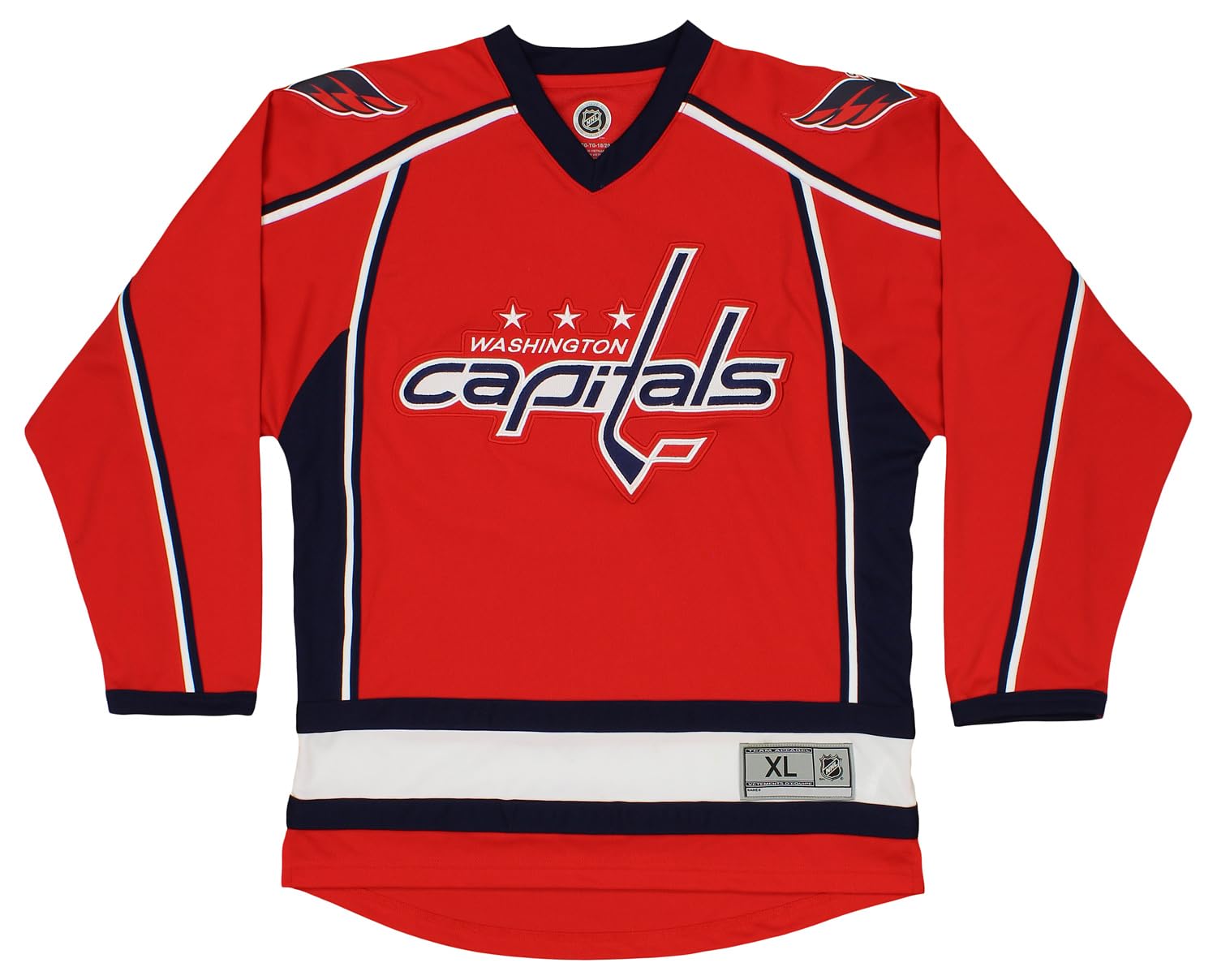 Outerstuff NHL Washington Capitals Boys Youth Mass Fashion Jersey, Large (14-16) Red