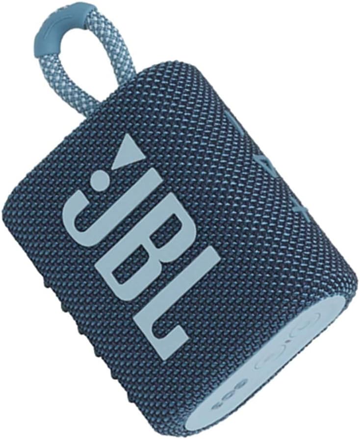 (Refurbished) JBL GO3 Ultra Portable IP67 Water & Dustproof Bluetooth Speaker (Without Mic, Blue)