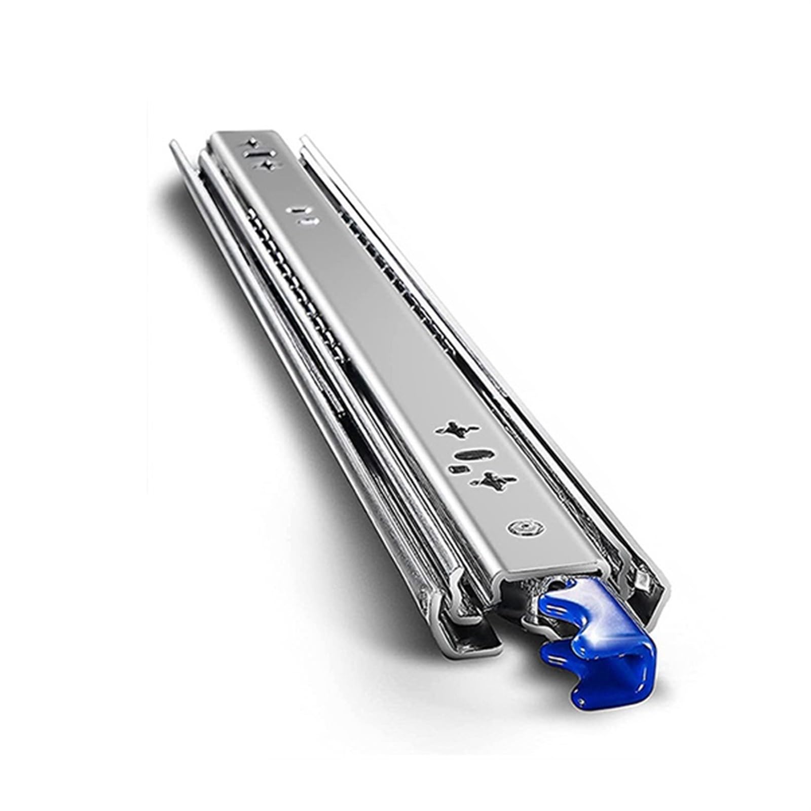 12 guide per cassetti da 101,2 cm, con chiusura ammortizzata, con serratura, capacità portante 83,9 kg, estensione completa, 3 sezioni, guide per cassetti industriali da 61 cm