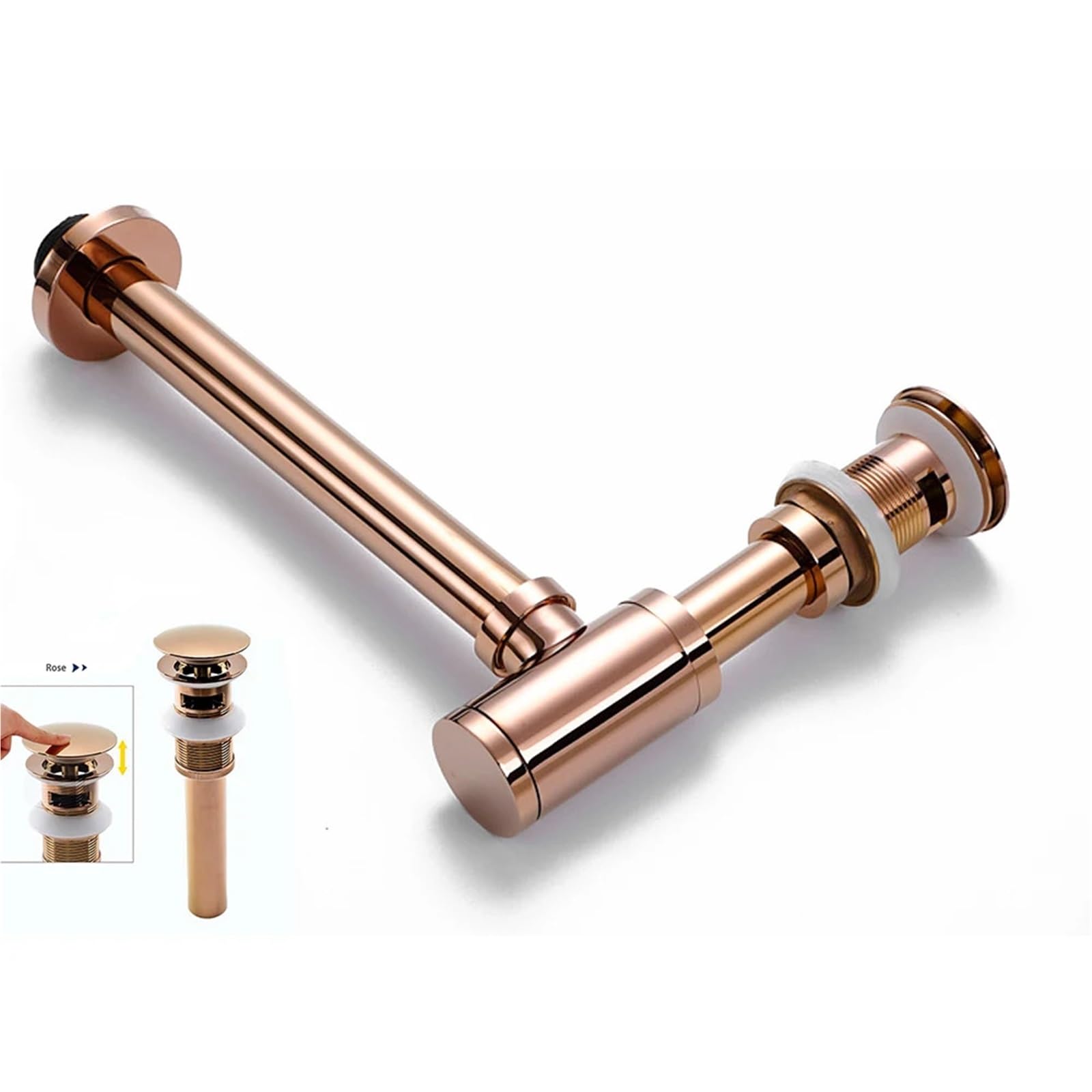 Sifón de baño, escurridor, sifón for fregadero, filtro emergente, tapón desagüe Para Fregaderos(Type 2)