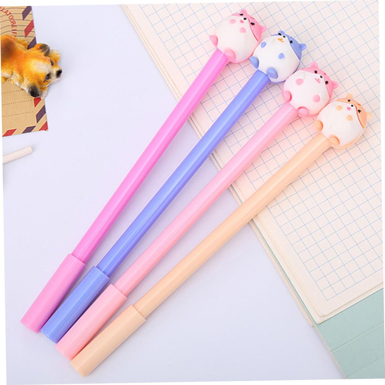 NUOBESTY 36 Pezzi 1 Set Penna Criceto Carino Adorabili Penne a Sfera Adorabili Penne Gel Regali Interessanti Per Gli Studenti Alunno Plastica Comodo Articoli Per La Scrittura
