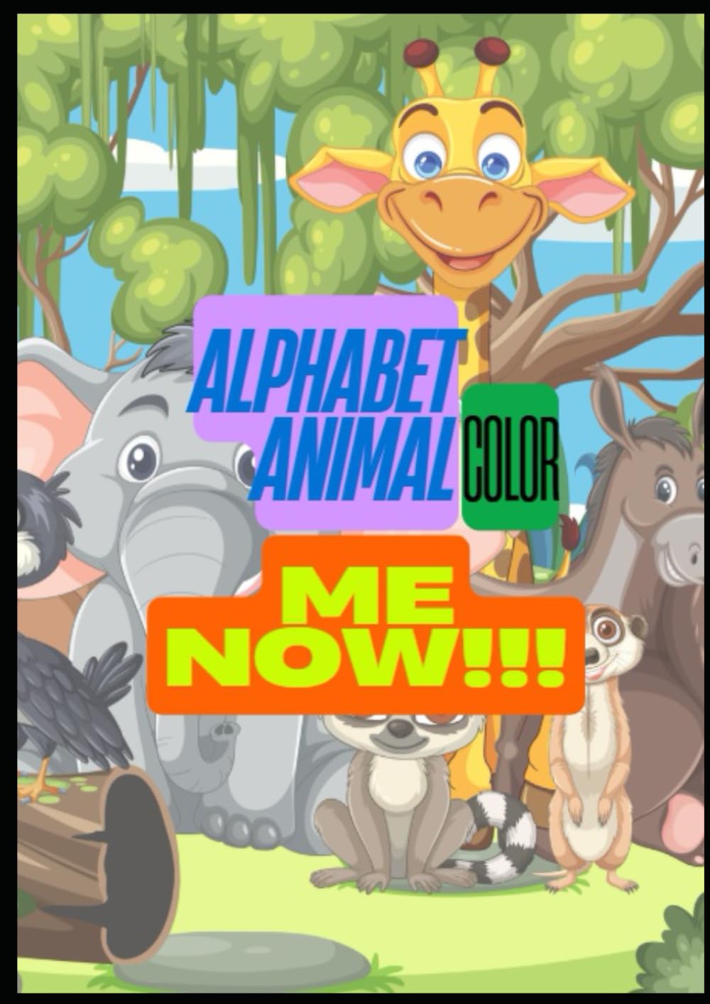 Printable Animal Alphabet Coloring Book (A–Z): Make learning the alphabet fun, creative, and engaging with this adorable