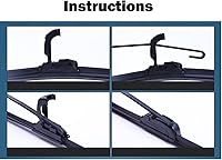 Vista 6 de LeaHY Wiper LHD Front Wiper Blades for Mazda2 Mazda 2 / Demio 2007-2014 Windshield Windscreen Window Rain Brushes 24"+14"(Russian Federation)