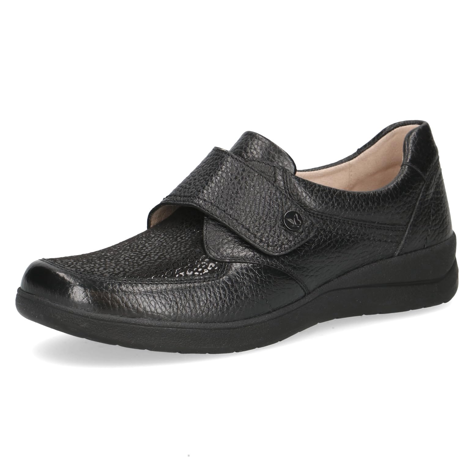CAPRICE Women's Flat Loafer, Black (Black Comb), 5 UK