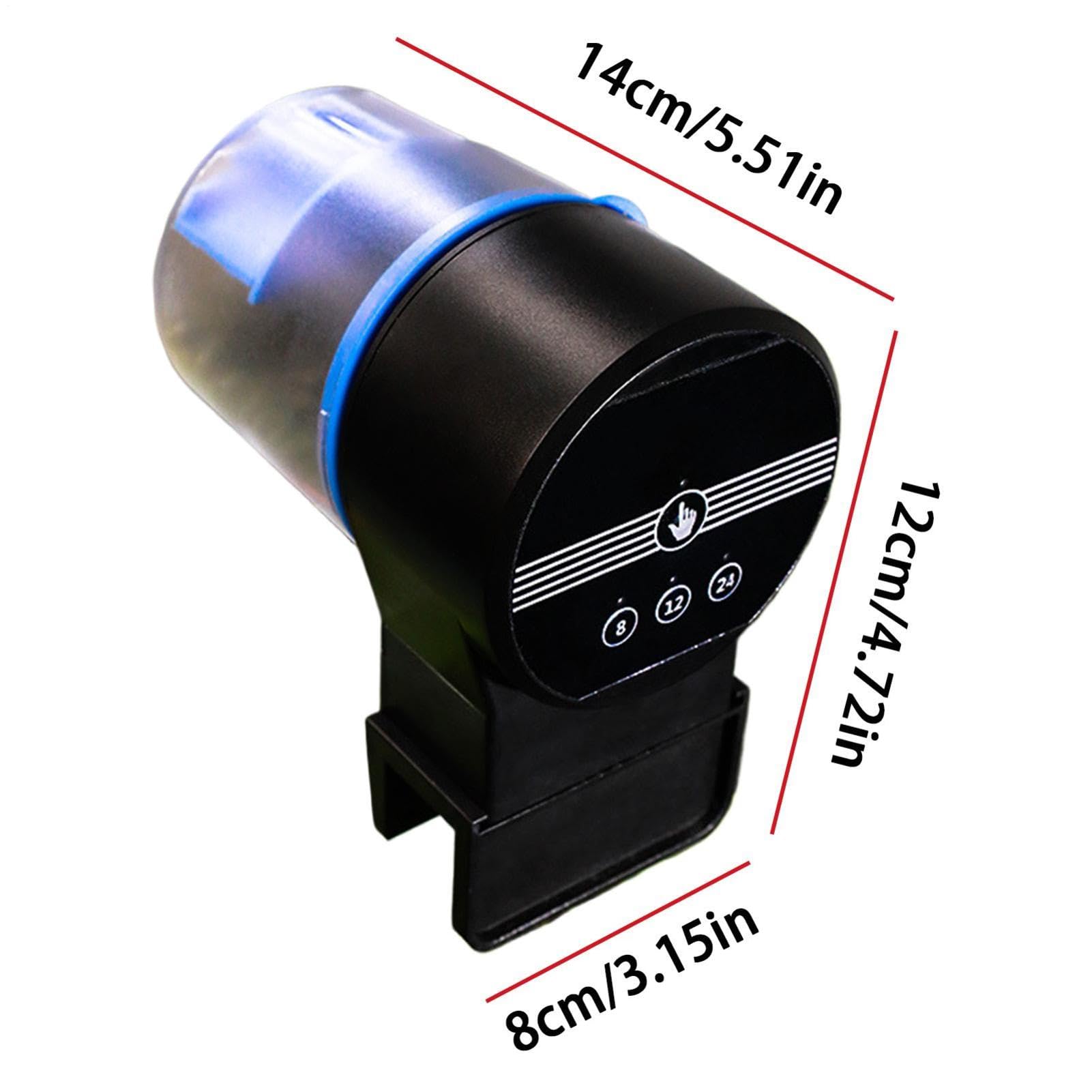 Distributeur Automatique De Nourriture Pour Poissons Rechargeable Avec 3 | Nourrisseur Automatique pour Aquarium pour Bassin Eau Douce Salée Betta Tortue Crevette Koï
