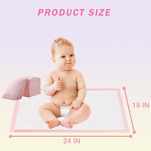 Miniatura 10 de Nihao Honey - Cambiador desechable para bebés, 30 unidades de colchoneta suave e impermeable, cambiador de pañales portátil y alfombrilla, a prueba