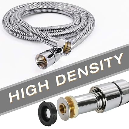 Prem's Stainless Steel 1 Meter Flexible Shower Hose Handshower Hose Replacement Shower Tube, Health Faucet Tube, Flexible Tube(Made in India)