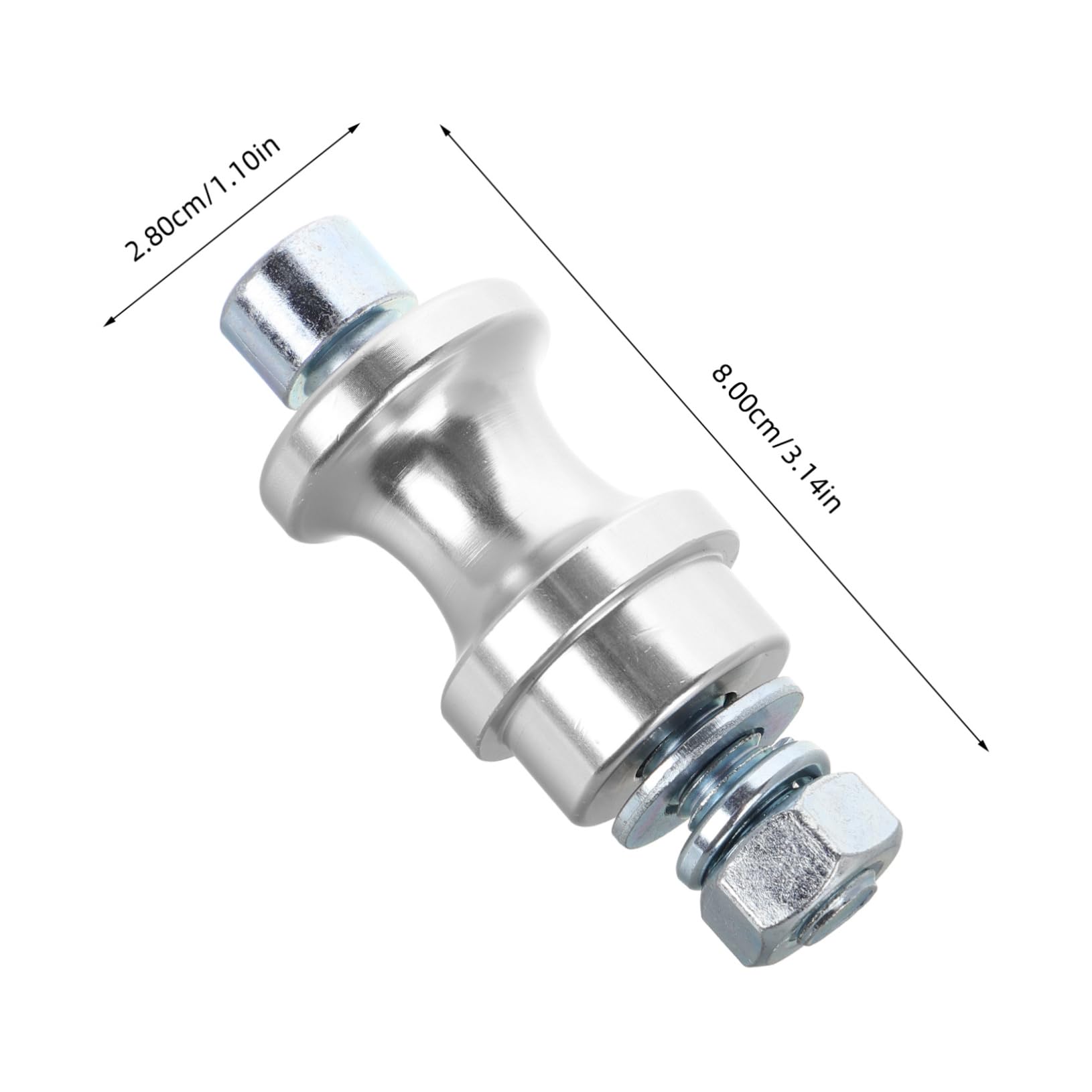 PRETYZOOM Winch Hook Screw Hooks Heavy Duty Part Winch Hook Part Towing Chain Hook Bolt Hawse Bolt Winch Hook Bolt Convenient Bolt Winch Hook Accessory Bolt Mount Silver Steel