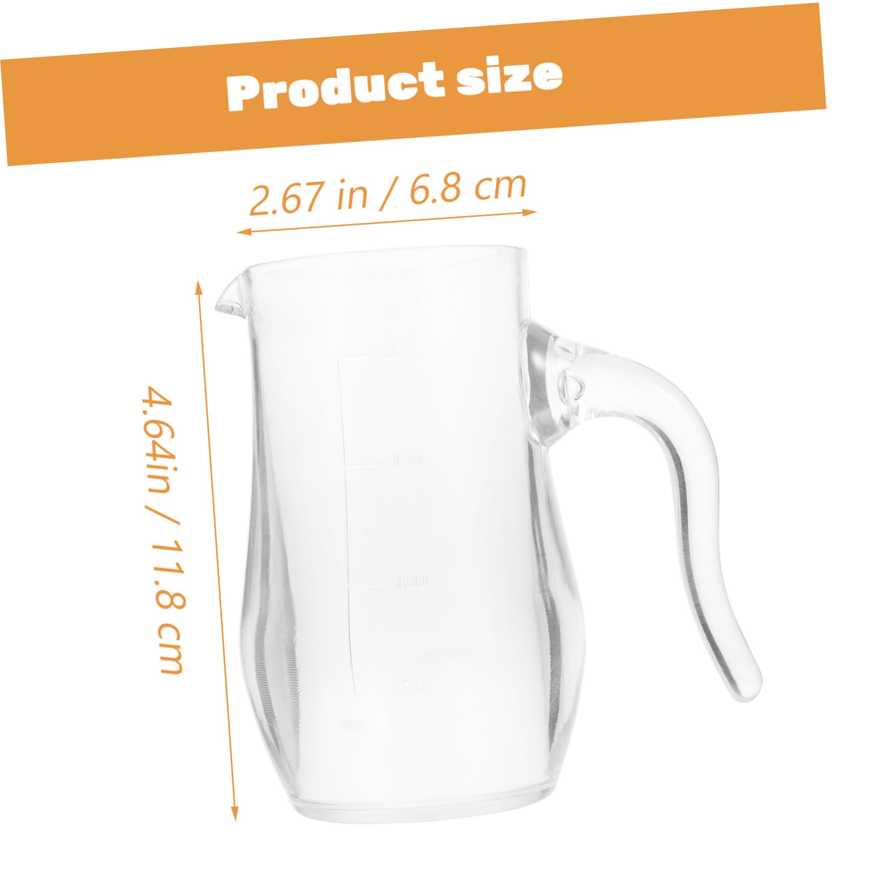 PRETYZOOM Measure Handle Red Wine Decanter 200ml Material Stylish and Functional