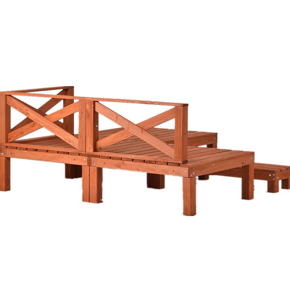 Amazon.co.jp: ウッドデッキ 天然木 キット 7点セット 0.75坪