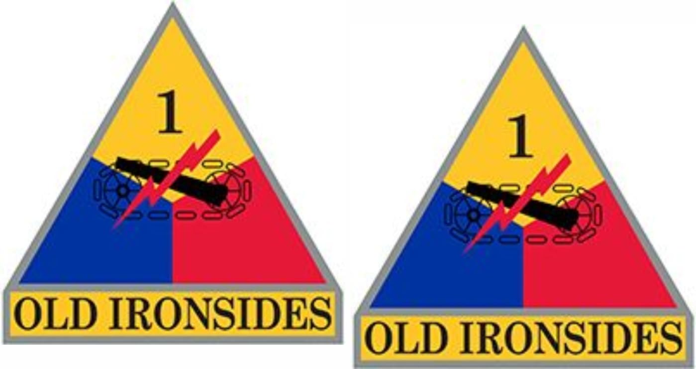 1st Armored Division 1 1/8" Lapel Pin 2 Pack
